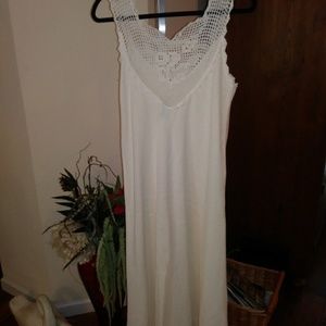 Maxi linen type mater dress Lynda Palau of Mexico